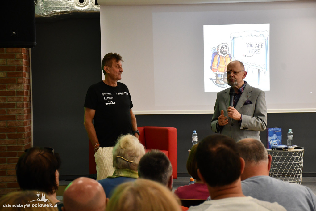 Marek Kamiński w MBP we Włocławku