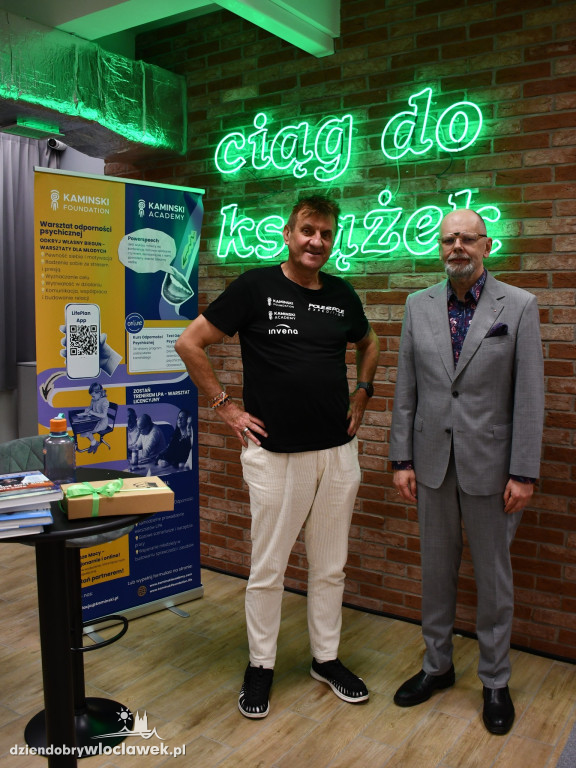 Marek Kamiński w MBP we Włocławku