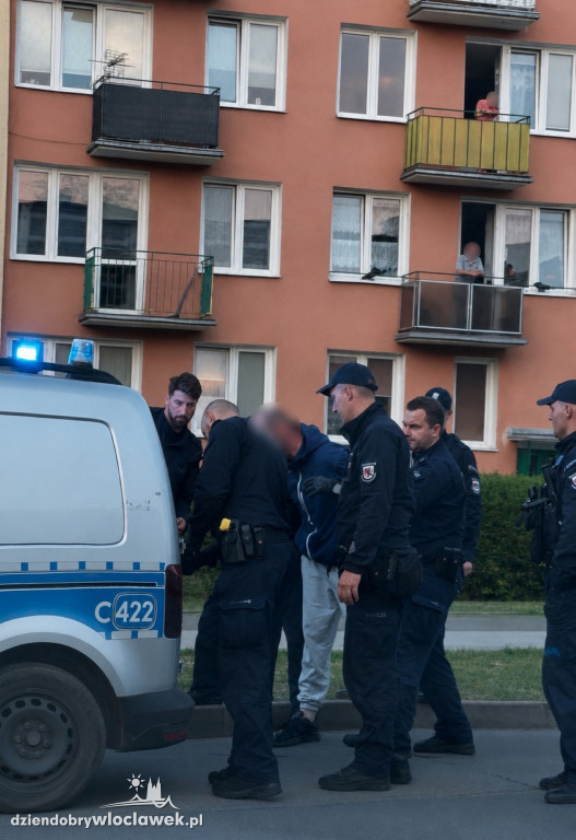 Interwencja policji na Zazamczu