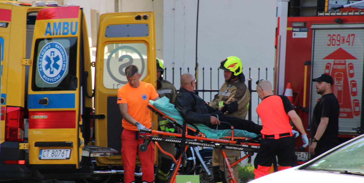 Wypadek motocyklisty w Brześciu Kujawskim