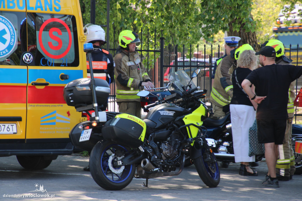 Wypadek motocyklisty w Brześciu Kujawskim