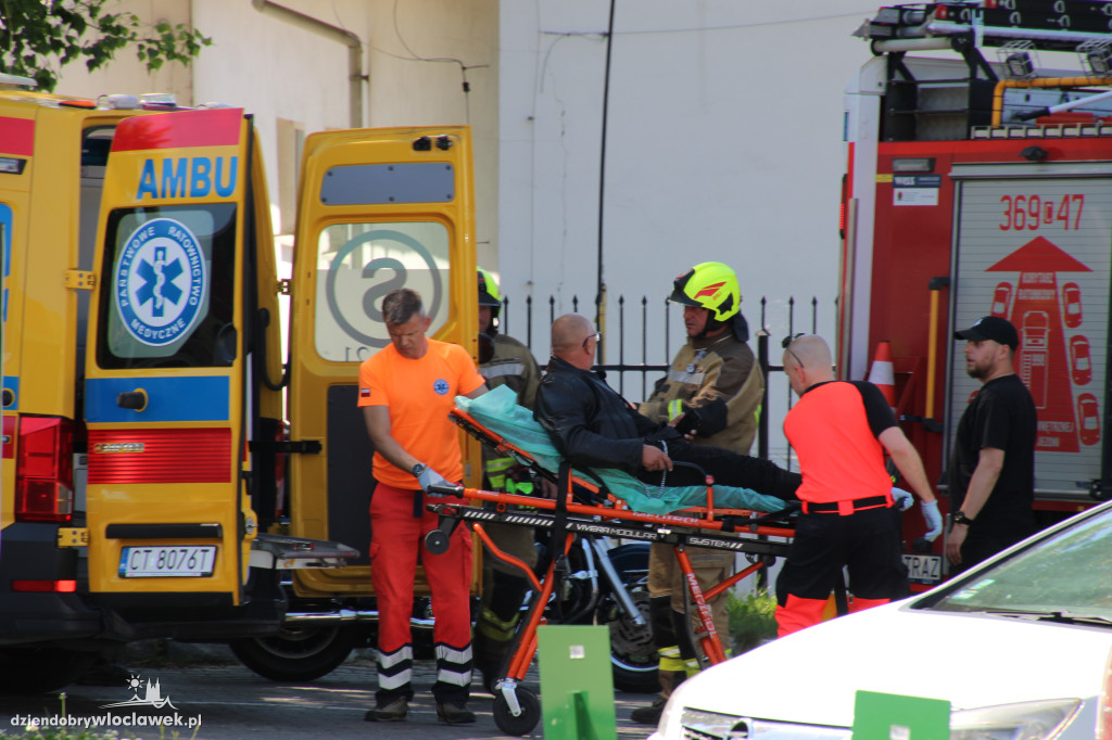 Wypadek motocyklisty w Brześciu Kujawskim