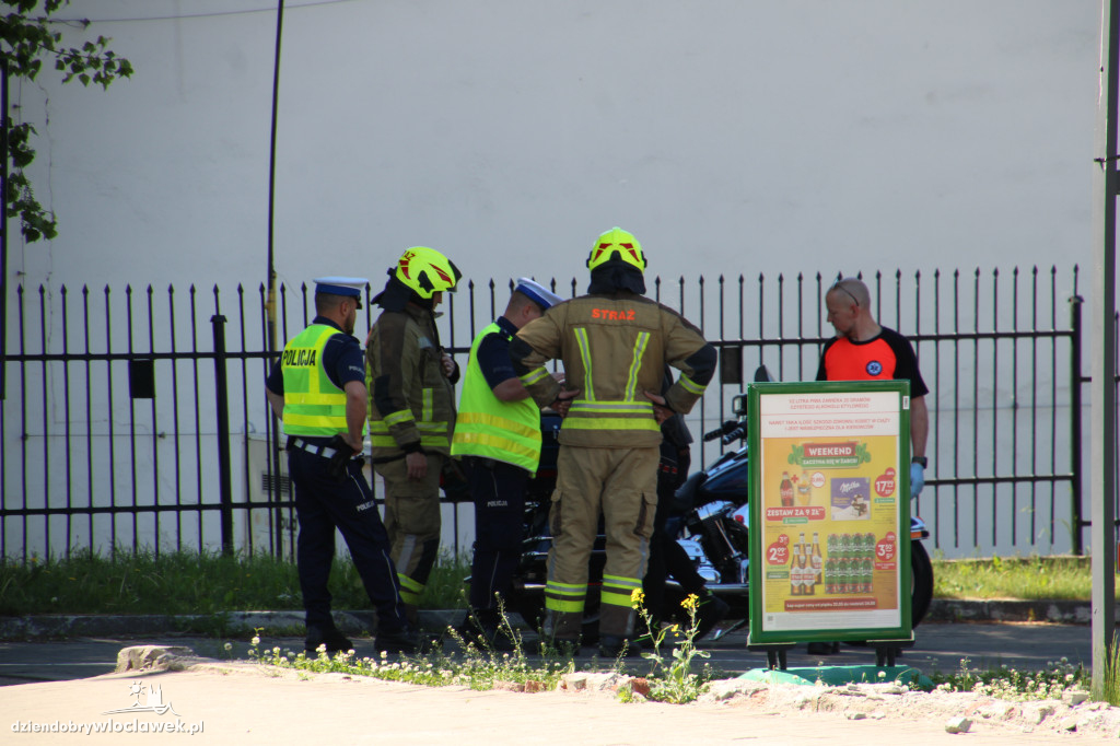 Wypadek motocyklisty w Brześciu Kujawskim