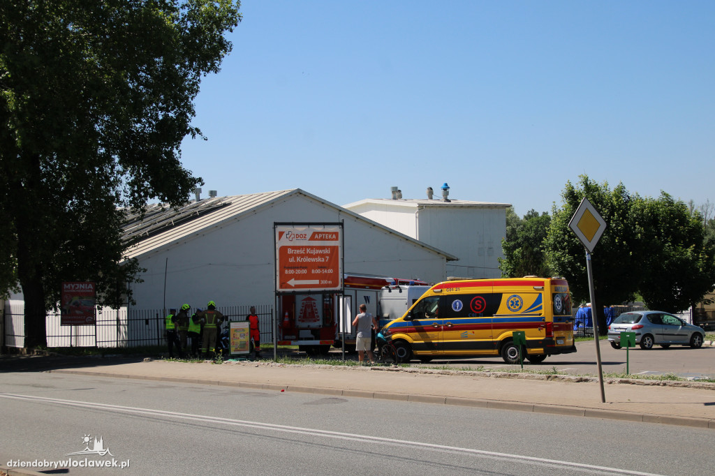 Wypadek motocyklisty w Brześciu Kujawskim