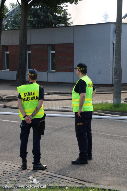 Pożar magazynu z chemikaliami we Włocławku