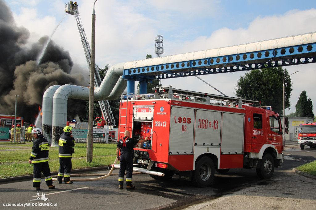 Pożar magazynu z chemikaliami we Włocławku