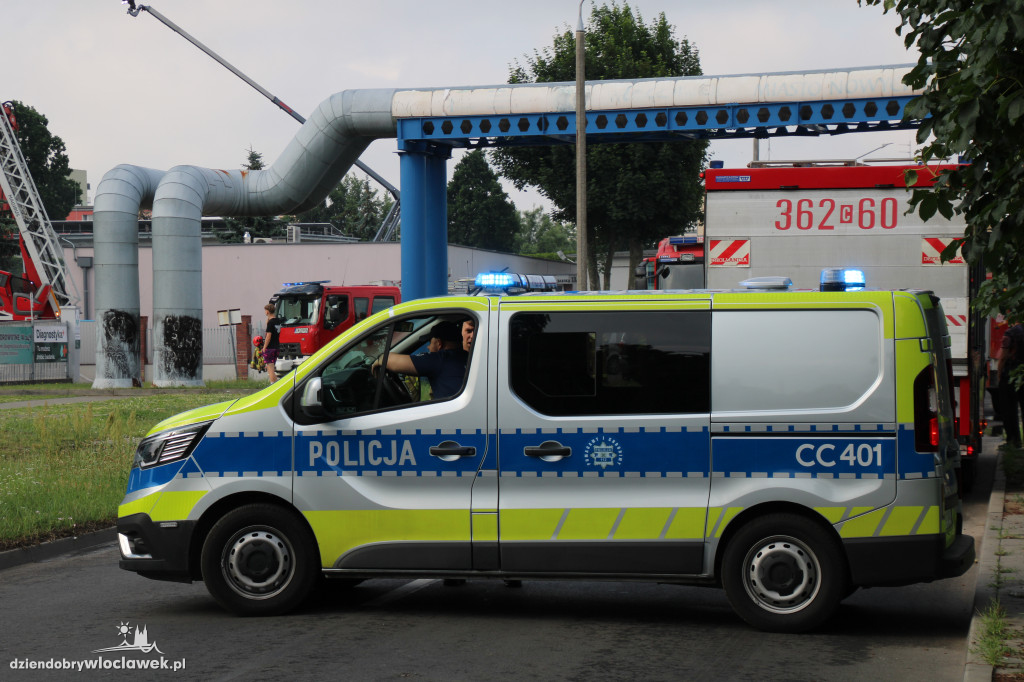 Pożar magazynu z chemikaliami we Włocławku