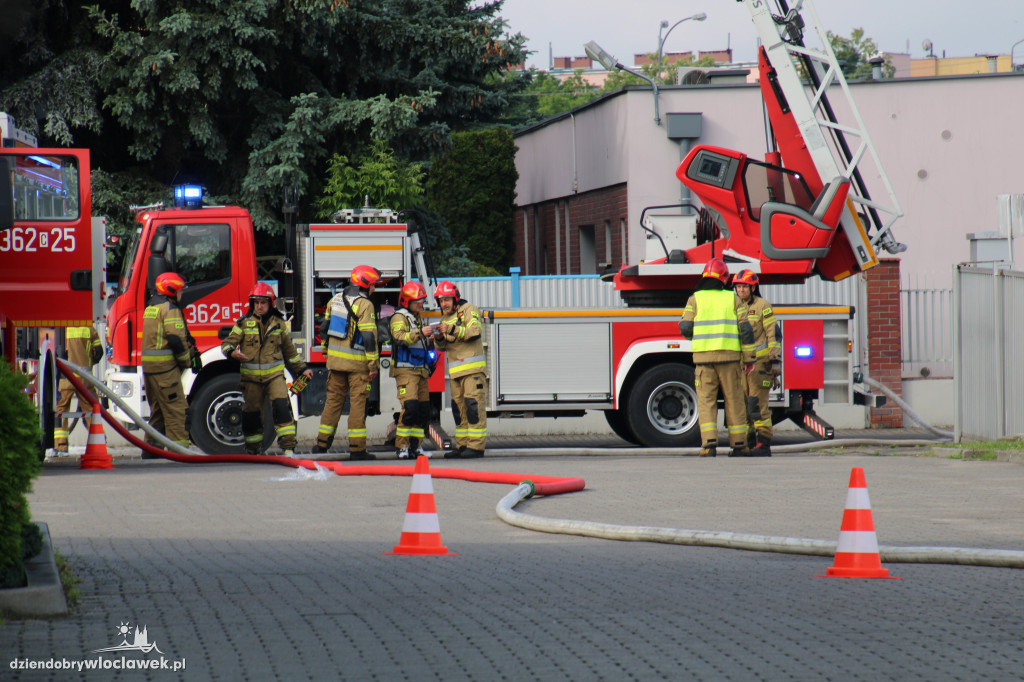 Pożar magazynu z chemikaliami we Włocławku