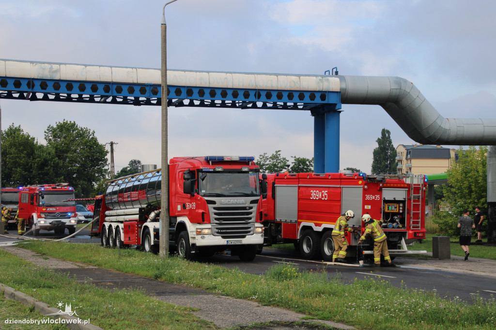 Pożar magazynu z chemikaliami we Włocławku