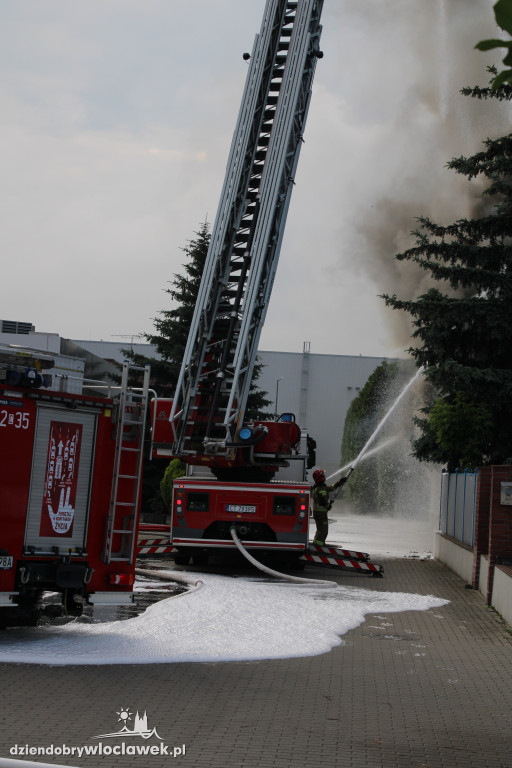 Pożar magazynu z chemikaliami we Włocławku