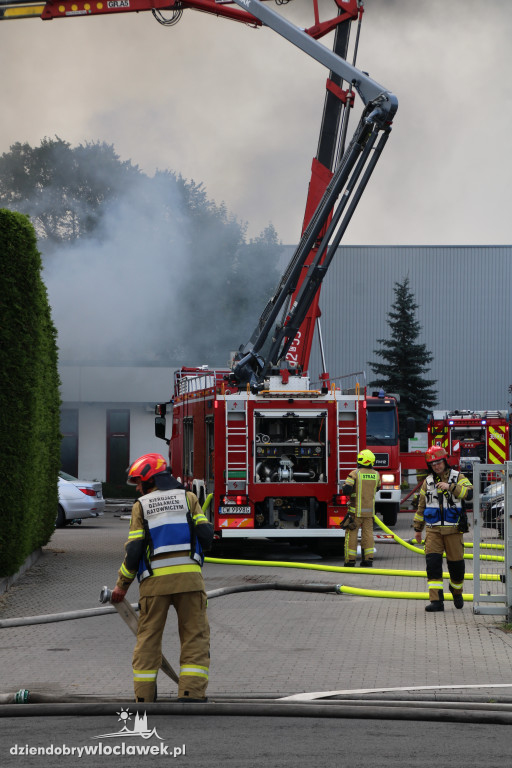Pożar magazynu z chemikaliami we Włocławku