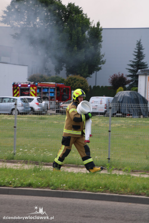 Pożar magazynu z chemikaliami we Włocławku