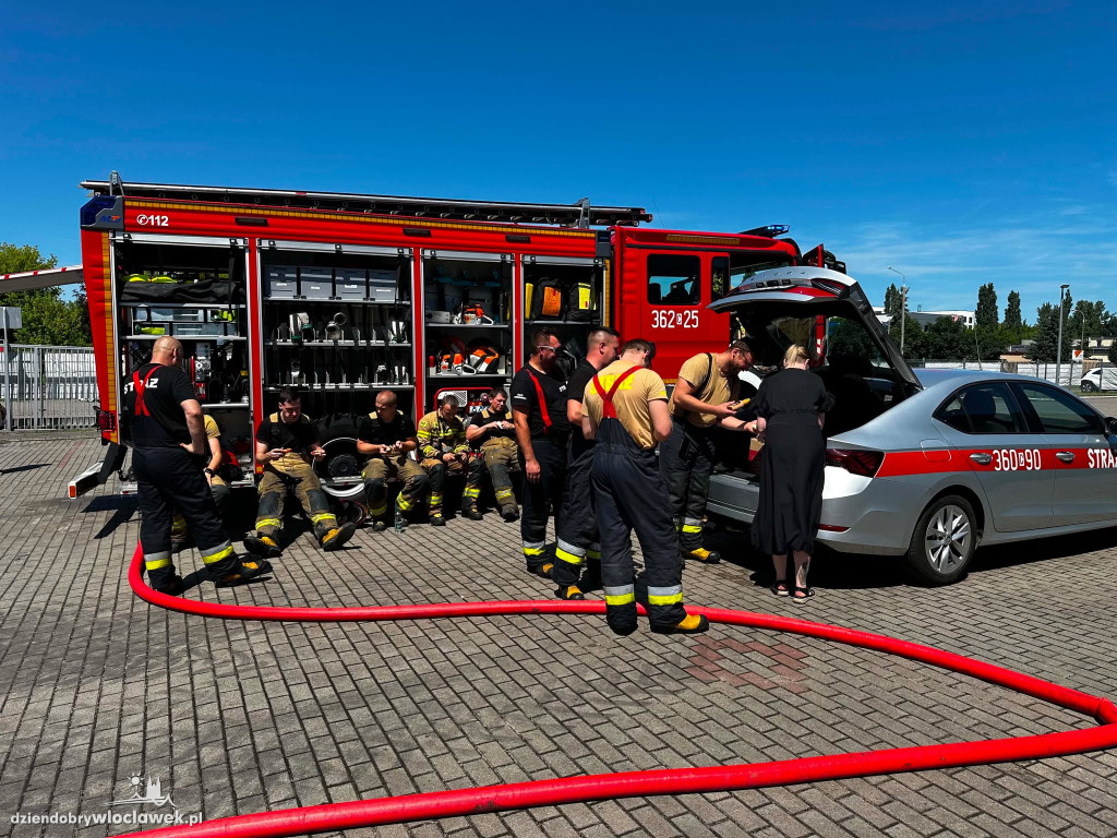Pożar magazynu z chemikaliami we Włocławku