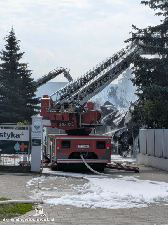 Pożar magazynu z chemikaliami we Włocławku