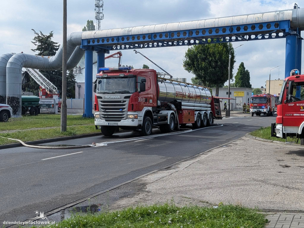 Pożar magazynu z chemikaliami we Włocławku