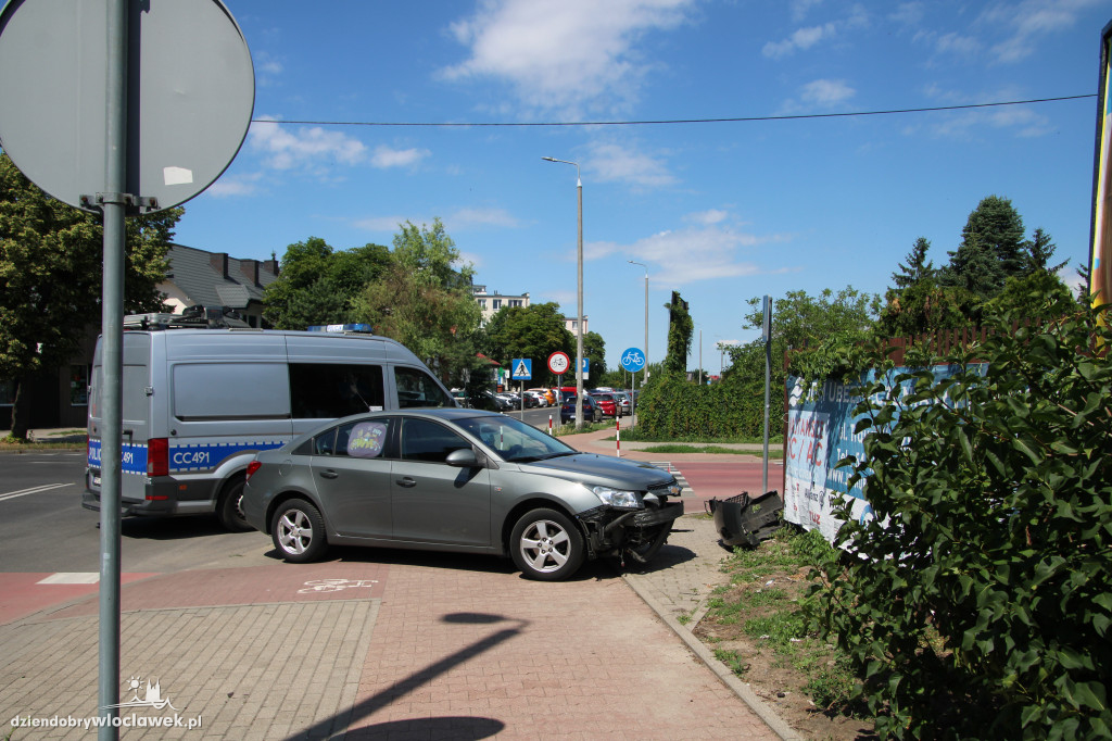 Kolizja na skrzyżowaniu Kaliska - Planty