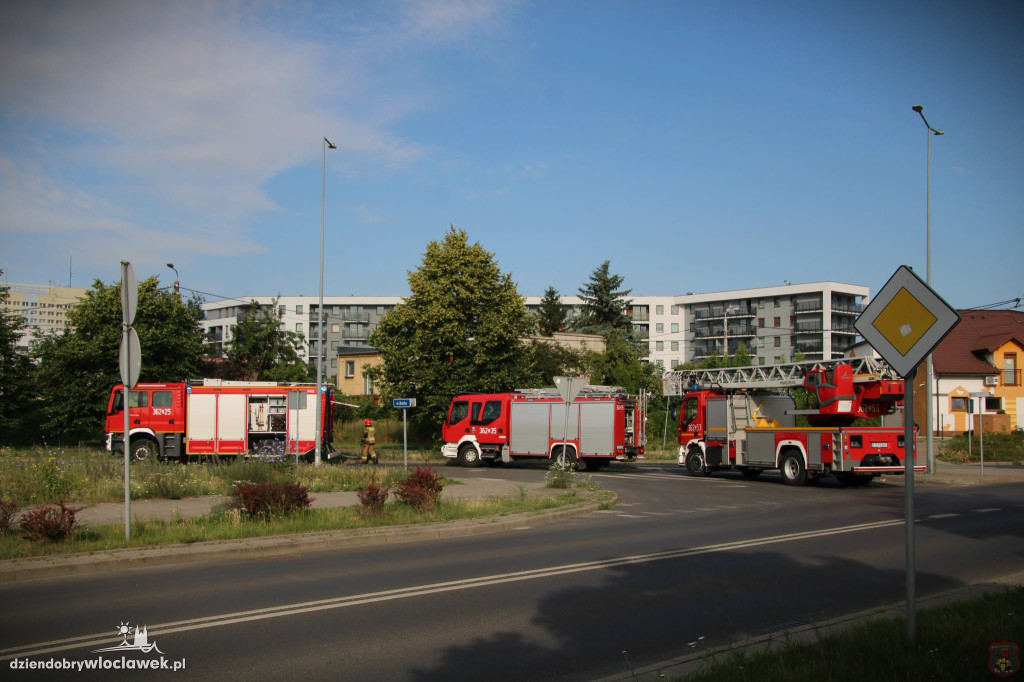 Pożar w pustostanie przy ul. Saperskiej