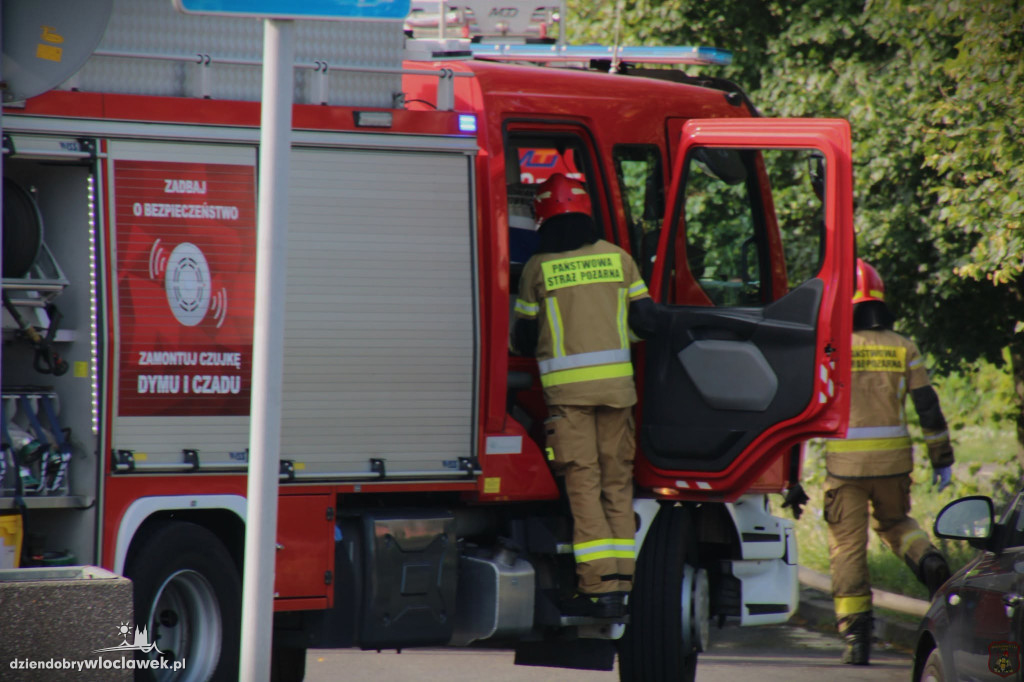 Pożar w pustostanie przy ul. Saperskiej