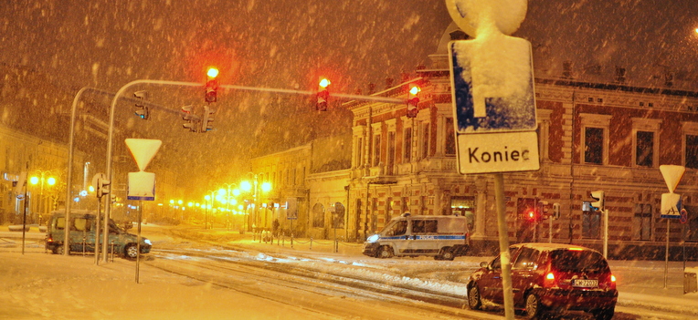 Tak wyglądał plac Wolności w niedzielę wieczorem fot. Tomasz Kwiatkowski