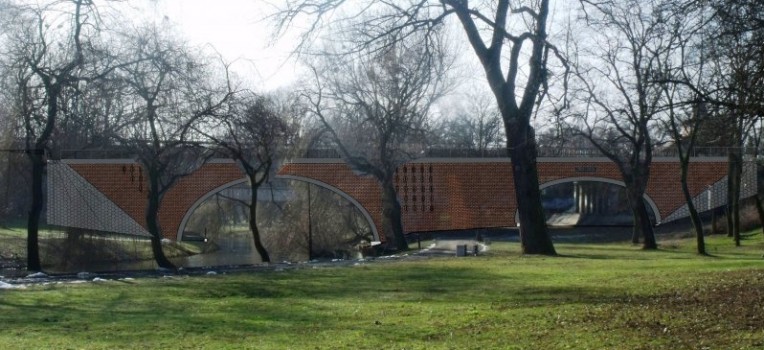 wizuwalizacja mostu nad Zgłowiączką po remoncie