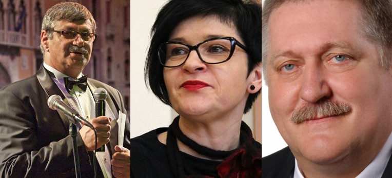 Ol lewej: Krzysztof Grządziel, Joanna Borowiak,  Sławomir Kopyść