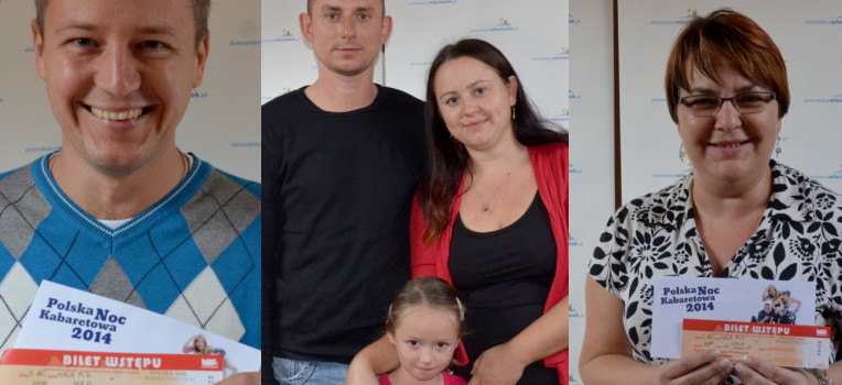 od lewej pan Tomasz, pani Sylwia z rodziną oraz pani Aleksandra
