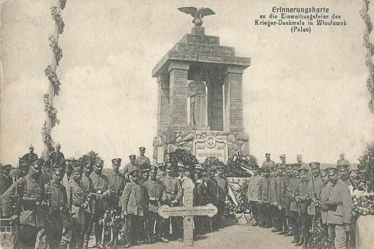 Odsłonięcie pomnika żołnierzy niemieckich poległych w latach 1914-1915
