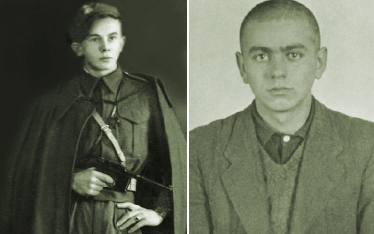 Jerzy Gadzinowski i jeden z członków jego oddziału, Lech Marciniak - rozstrzelany w maju 1946 roku w Bydgoszczy. fot. IPN