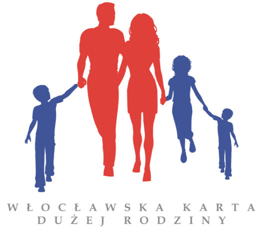 Znak graficzny Włocławskiej Karty Dużej Rodziny