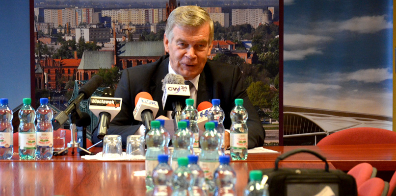 Andrzej Pałucki podczas jednej z konferencji w ratuszu. Wrzesień, 2014 r. fot. Łukasz Daniewski