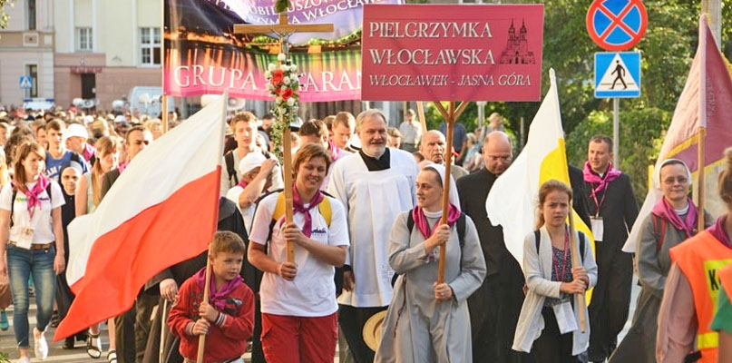 Wymarsz XXVI Pielgrzymki Włocławskiej. fot. Łukasz Daniewski