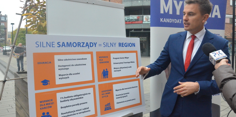 Arkadiusz Myrcha i jego 4 filary dla wzmocnienia regionu. Fot. G. Sobczak 
