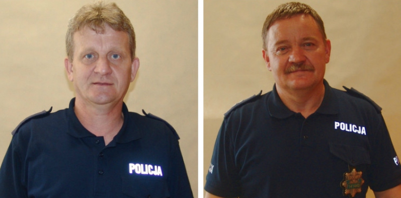 St. asp. Grzegorz Kralski i st. aso. Paweł Woźniak z KPP Radziejów; Fot. KPP Radziejów