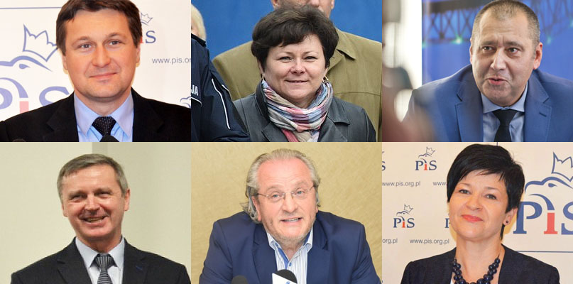 Od lewej u góry: Łukasz Zbonikowski, Dorota Cecot, Jacek Kuźniewicz. Dół: Marek Bruzdowicz, Bob Spanski, Joanna Borowiak. Fot. DDWloclawek.pl