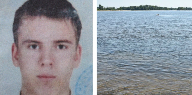 Policja nie przesądza, że wyłowione zwłoki to zaginiony na początku maja 19-letni Dominik Zapiec z Zawiśla. Fot. KMP Włoclawek/DDWloclawek
