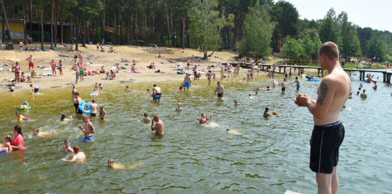 Kąpielisko nad jeziorem Czarnym cieszy się dużą popularnością wśród włocławian. fot. K. Osiński