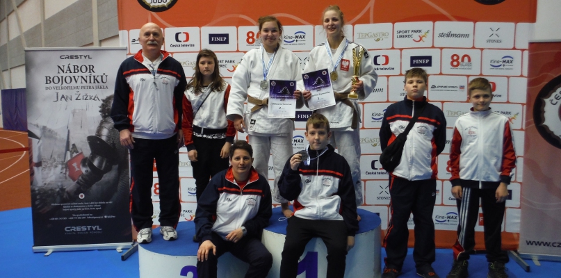 Judocy Olimpijczyka tyrzy razy stawali na podium czeskiej imprezy. Fot. MKS Olimpijczyk