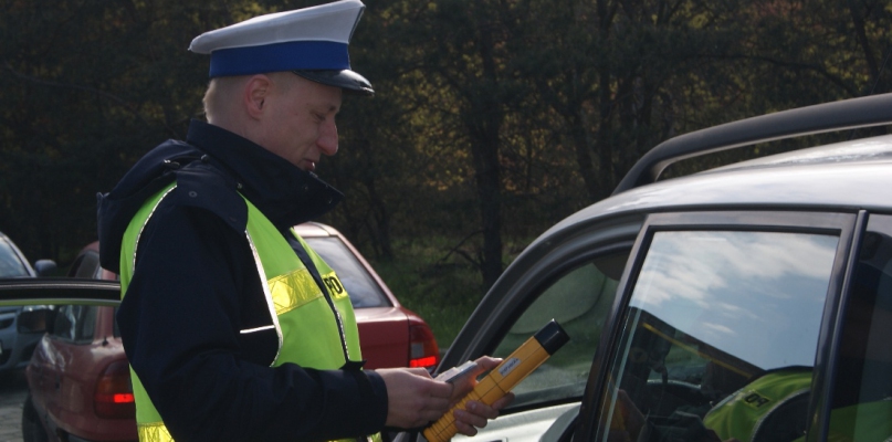 W 47 przypadkach spotkanie z policjantem zakończyło się dla kierowcy mandatem karnym za przekroczenie dozwolonej prędkości.  Fot. KMP Włocławek
