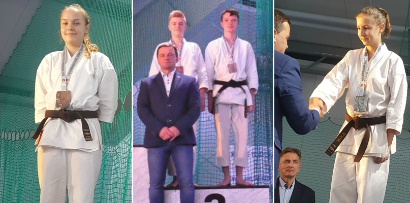 Włocławscy karatecy zakończyli sezon udanym występem na Mistrzostwach Polski. Fot. nadesłane