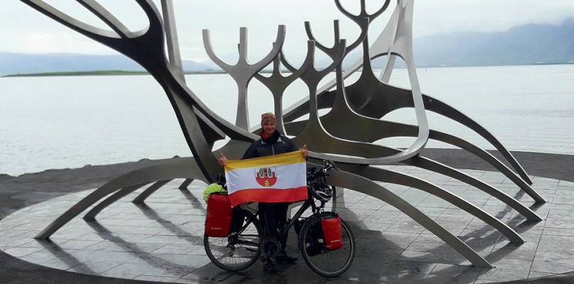 Mieszkaniec Brześcia zakończył rowerową podróż po Islandii. Fot. Kujawy na rowerze