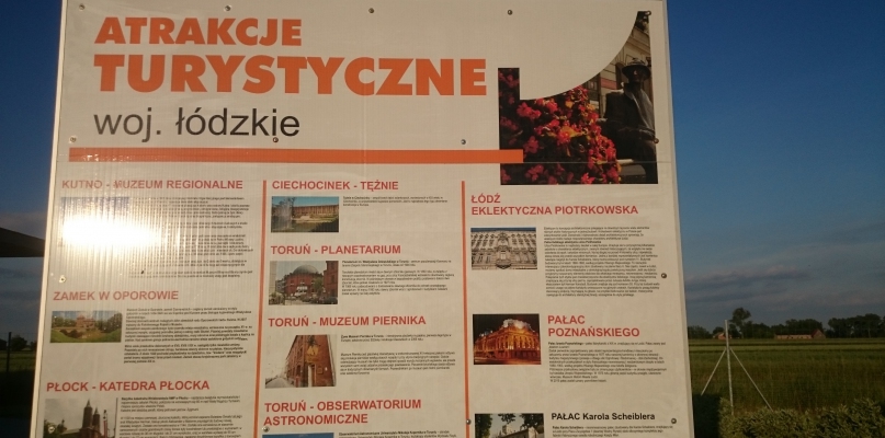 Ciechocinek i Toruń są reklamowane jako atrakcje woj. łódzkiego. Fot. nadesłane