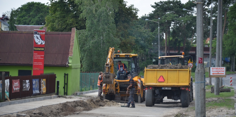 Część ulicy Grodzkiej jest właśnie przebudowywana. Fot. DDWloclawek.pl