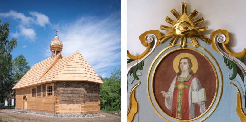 Prace budowlane przy kościele zakończono w maju.  Rekonstrukcję przeszedł już zabytkowy ołtarz (z prawej). Fot. MZKiD