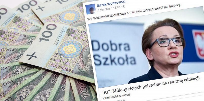 Prezydent poinformował w sieci, że reforma edukacji będzie kosztować miasto przynajmniej 5 mln zł. Fot. depositphotos/Facebook