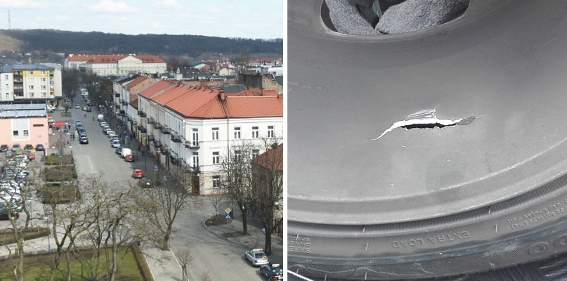 Do zdarzenia doszło o godz. 5:20 na wysokości SDH Hala. fot. Łukasz Daniewski