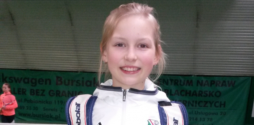Młoda tenisistka wygrała swój pierwszy turniej w tym roku. Fot. nadesłane