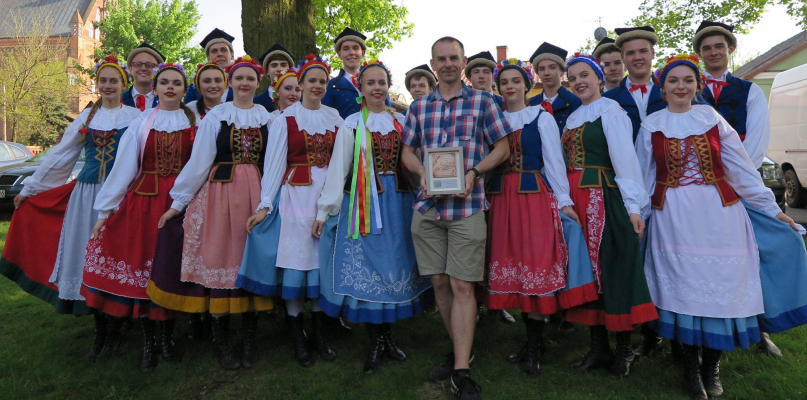 Zespół Pieśni i Tańca Kujawy po III Festiwalu Zespołów Folklorystycznych w Brześciu Kujawskim Fot. nadesłane