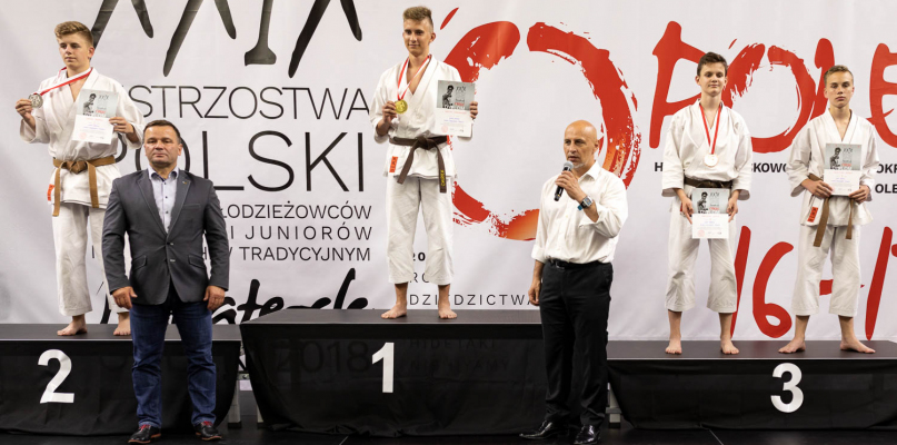 W Opolu znakomicie zaprezentował się przede wszystkim Maciej Chirkowski, który zajął 1 miejsce w kumite indywidualnym juniorów młodszych. Fot. Nadesłane
