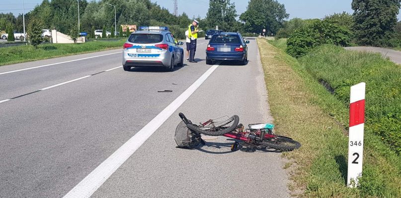 Do niebezpiecznego zdarzenia drogowego doszło w piątek, 17 sierpnia przed godz. 9. Fot. KPP w Lipnie