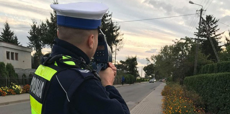W trakcie działań policjanci skontrolowali 79 kierujących i ujawnili, aż 65 przypadków przekroczenia prędkości. fot. KPP Aleksandrów Kujawski